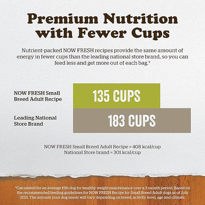 Now Fresh Grain Free Small Breed Dog Food, 6 lb - Dry Dog Food Adult Recipe - Healthy Diet with Probiotics & Real Meat and Fish for Protein