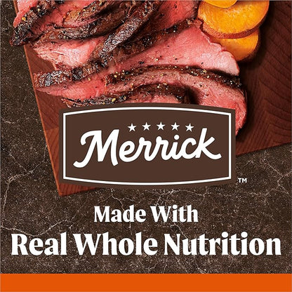 Merrick Premium Grain Free Dry Adult Dog Food, Wholesome And Natural Kibble, Real Texas Beef And Sweet Potato - 4.0 lb. Bag