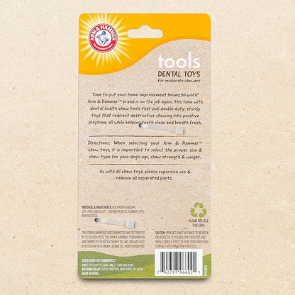 Arm & Hammer for Pets Chew Tools Collection: Wood Blend Pliers Chew Toy for Dogs | Compressed Wood Dog Chew Toys with Baking Soda, Safer & Durable Alternative to Chewing Sticks