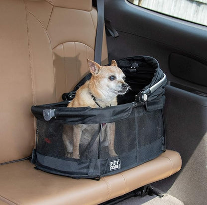 Pet Gear View 360 Pet Safety Carrier & Car Seat for Small Dogs & Cats Push Button Entry