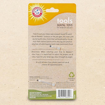 Arm & Hammer for Pets Chew Tools Collection: Wood Blend Hammer Chew Toy for Dogs | Compressed Wood Dog Chew Toys with Baking Soda, Safer & Durable Alternative to Chewing Sticks