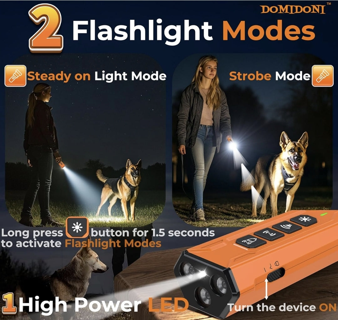 2025 Upgraded Dog Bark Deterrent Device - Anti Barking Devices for Dogs, Indoor Outdoor Use Rechargeable, Safe for Dogs & Humans, Portable No More Barks Ultrasonic Dog Training Device (Alpha Pro)